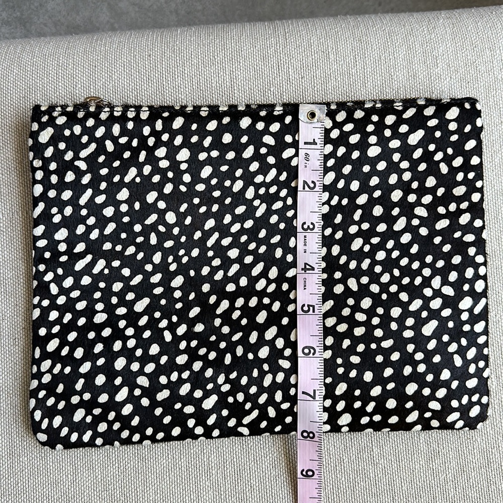 Sole Society “Dolce” Genuine Calf Hair Clutch - Picture 7 of 8